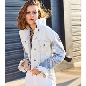 IRO Nanopo denim and sequin jacket